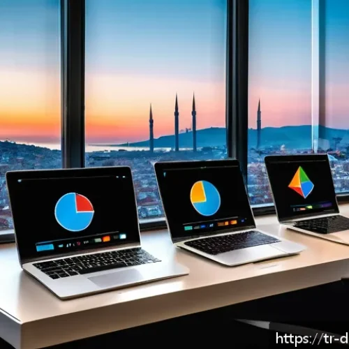 Home 30 데이터 수집 후 결과 분석 및 피드백 - A modern Turkish small business office setting with a diverse team of professionals analyzing data o...